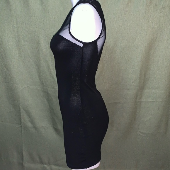 Arden B Black mini dress with gold shimmer - Picture 2 of 4